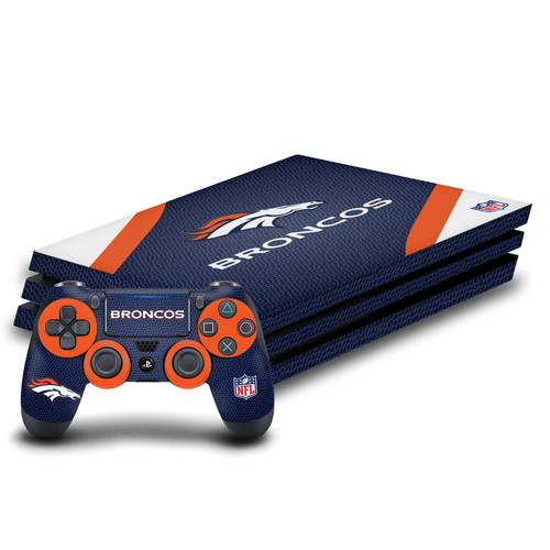 NFL Denver Broncos Logo Art Vinyl Sticker Skin Decal Cover for Sony PS4 Pro Bundle