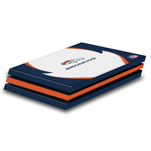 NFL Denver Broncos Side Details Vinyl Sticker Skin Decal Cover for Sony PS4 Pro Console