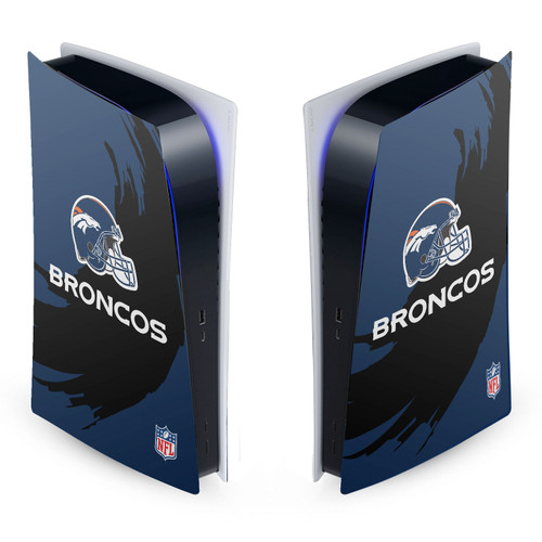 NFL Denver Broncos Sweep Stroke Vinyl Sticker Skin Decal Cover for Sony PS5 Digital Edition Console