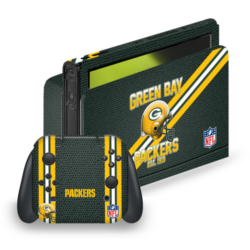 NFL Team 1 Green Bay Packers Vinyl Sticker Skin Decal Cover for Nintendo Switch OLED Bundle