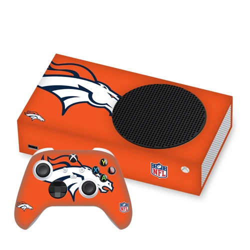 NFL Denver Broncos Oversize Vinyl Sticker Skin Decal Cover for Microsoft Series S Console & Controller