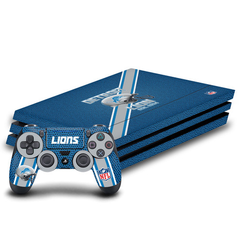 NFL Team 1 Detroit Lions Vinyl Sticker Skin Decal Cover for Sony PS4 Pro Bundle