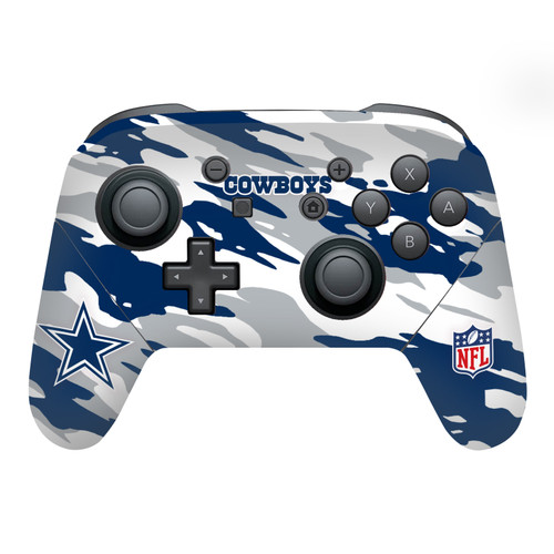 NFL Dallas Cowboys Camou Vinyl Sticker Skin Decal Cover for Nintendo Switch Pro Controller