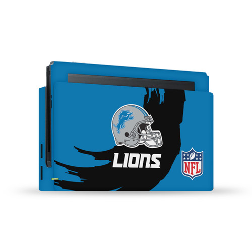 NFL Detroit Lions Sweep Stroke Vinyl Sticker Skin Decal Cover for Nintendo Switch Console & Dock