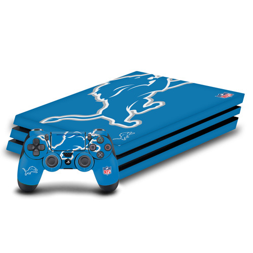 NFL Detroit Lions Oversize Vinyl Sticker Skin Decal Cover for Sony PS4 Pro Bundle