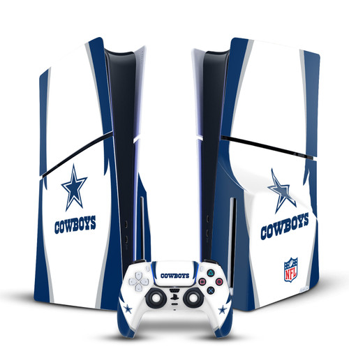 NFL Dallas Cowboys Side Details Vinyl Sticker Skin Decal Cover for Sony PS5 Slim Disc Edition Bundle