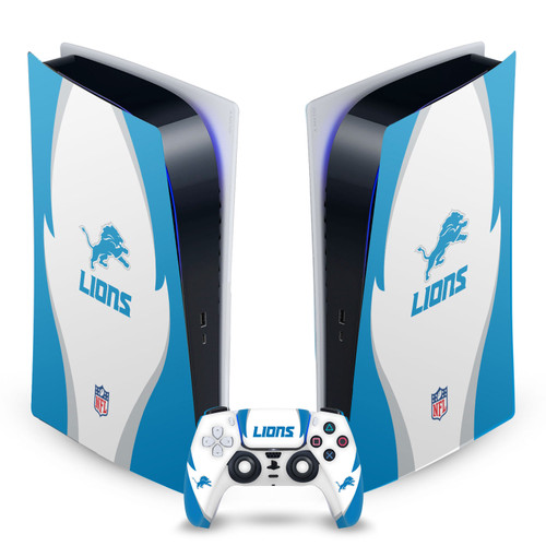 NFL Detroit Lions Side Details Vinyl Sticker Skin Decal Cover for Sony PS5 Digital Edition Bundle