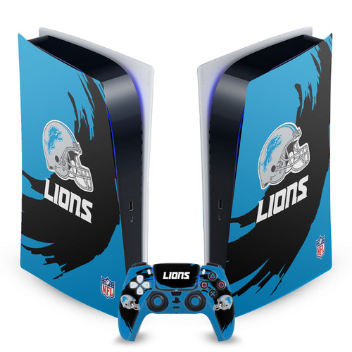 NFL Detroit Lions Sweep Stroke Vinyl Sticker Skin Decal Cover for Sony PS5 Digital Edition Bundle