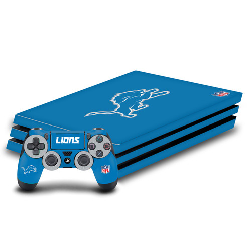 NFL Detroit Lions Plain Vinyl Sticker Skin Decal Cover for Sony PS4 Pro Bundle