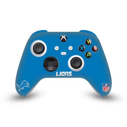 NFL Detroit Lions Plain Vinyl Sticker Skin Decal Cover for Microsoft Xbox Series X / Series S Controller