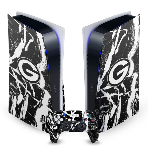 NFL Green Bay Packers Marble Vinyl Sticker Skin Decal Cover for Sony PS5 Disc Edition Bundle