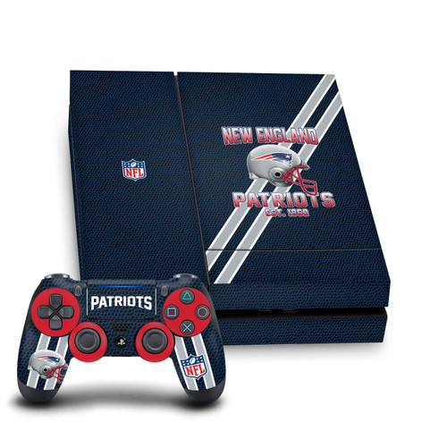 NFL Team 2 New England Patriots Vinyl Sticker Skin Decal Cover for Sony PS4 Console & Controller