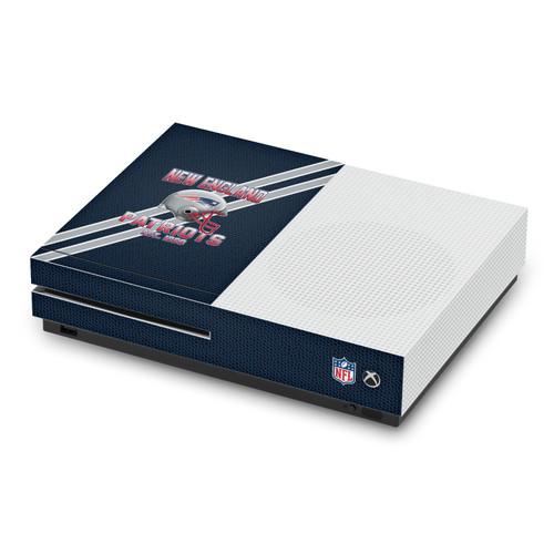 NFL Team 2 New England Patriots Vinyl Sticker Skin Decal Cover for Microsoft Xbox One S Console