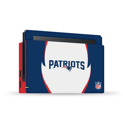 NFL New England Patriots Side Details Vinyl Sticker Skin Decal Cover for Nintendo Switch Console & Dock