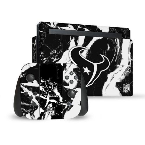 NFL Houston Texans Marble Vinyl Sticker Skin Decal Cover for Nintendo Switch Bundle