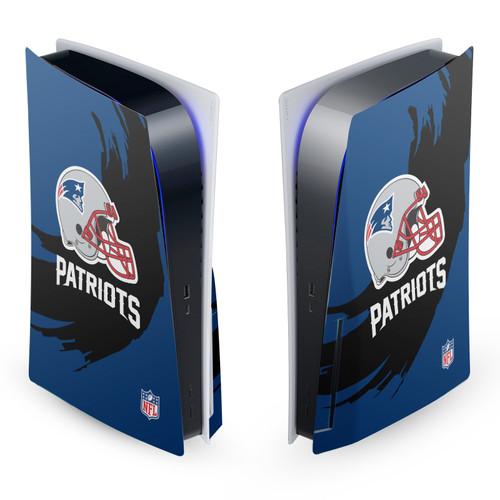 NFL New England Patriots Sweep Stroke Vinyl Sticker Skin Decal Cover for Sony PS5 Disc Edition Console
