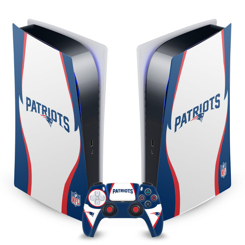 NFL New England Patriots Side Details Vinyl Sticker Skin Decal Cover for Sony PS5 Digital Edition Bundle