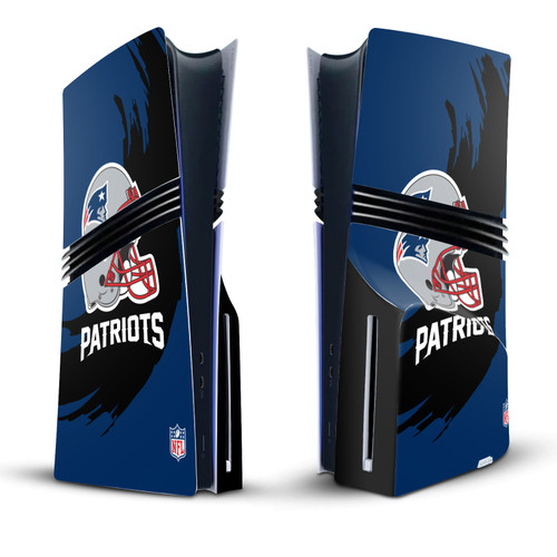 NFL New England Patriots Sweep Stroke Vinyl Sticker Skin Decal Cover for Sony PS5 Pro Disc Edition Console