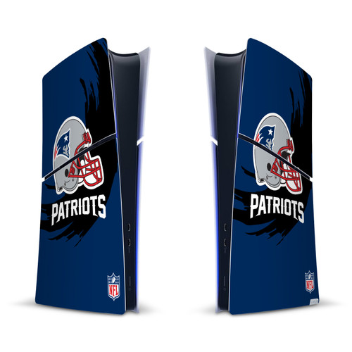 NFL New England Patriots Sweep Stroke Vinyl Sticker Skin Decal Cover for Sony PS5 Slim Digital Edition Console
