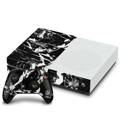 NFL New England Patriots Marble Vinyl Sticker Skin Decal Cover for Microsoft One S Console & Controller