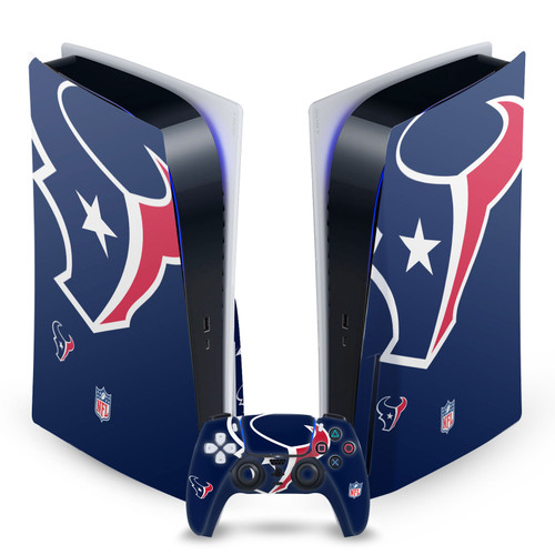 NFL Houston Texans Oversize Vinyl Sticker Skin Decal Cover for Sony PS5 Disc Edition Bundle