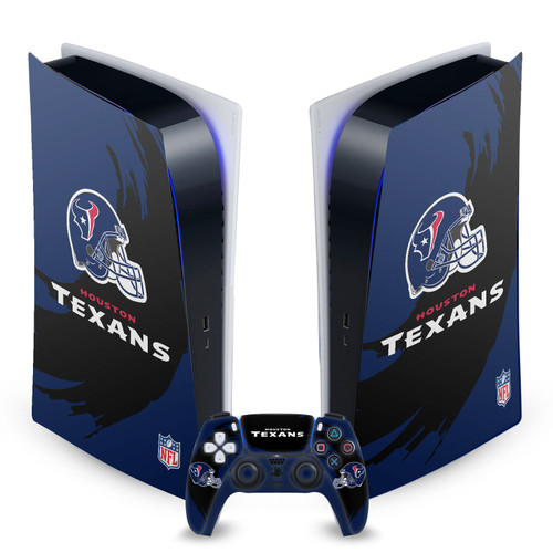 NFL Houston Texans Sweep Stroke Vinyl Sticker Skin Decal Cover for Sony PS5 Digital Edition Bundle