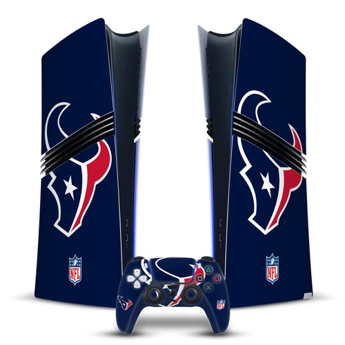 NFL Houston Texans Oversize Vinyl Sticker Skin Decal Cover for Sony PS5 Pro Digital Edition Bundle
