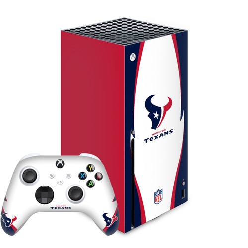 NFL Houston Texans Side Details Vinyl Sticker Skin Decal Cover for Microsoft Series X Console & Controller