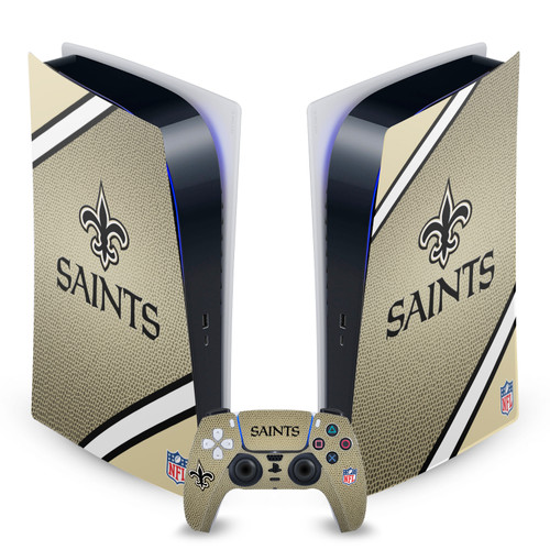 NFL New Orleans Saints Stripe Vinyl Sticker Skin Decal Cover for Sony PS5 Digital Edition Bundle