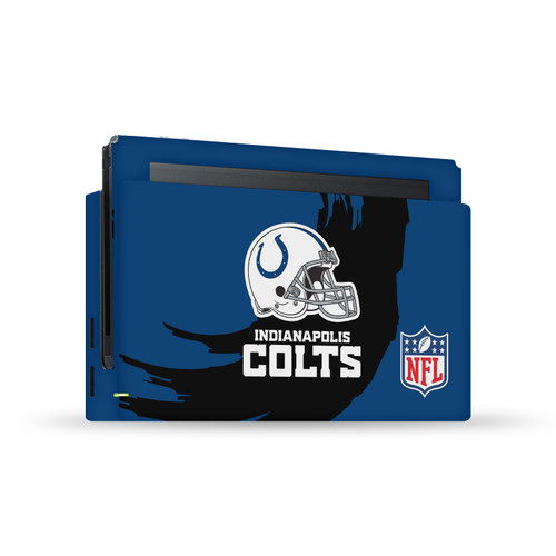 NFL Indianapolis Colts Sweep Stroke Vinyl Sticker Skin Decal Cover for Nintendo Switch Console & Dock