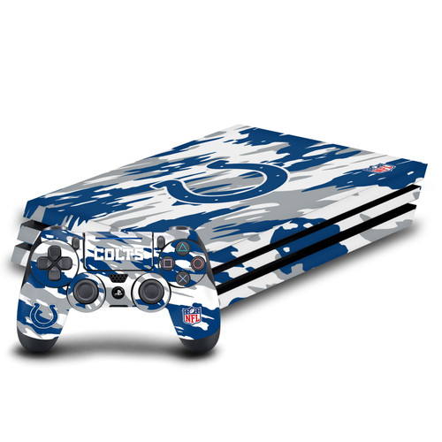 NFL Indianapolis Colts Camou Vinyl Sticker Skin Decal Cover for Sony PS4 Pro Bundle