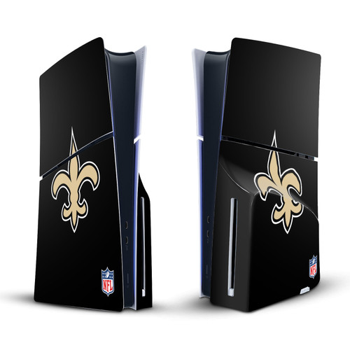 NFL New Orleans Saints Plain Vinyl Sticker Skin Decal Cover for Sony PS5 Slim Disc Edition Console