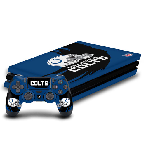 NFL Indianapolis Colts Sweep Stroke Vinyl Sticker Skin Decal Cover for Sony PS4 Pro Bundle