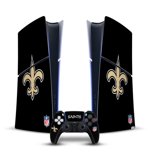 NFL New Orleans Saints Plain Vinyl Sticker Skin Decal Cover for Sony PS5 Slim Digital Edition Bundle