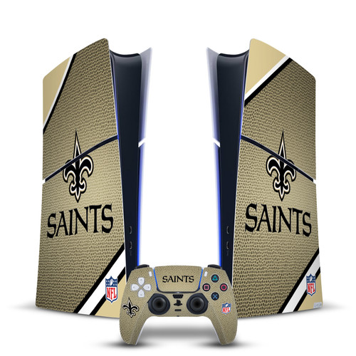 NFL New Orleans Saints Stripe Vinyl Sticker Skin Decal Cover for Sony PS5 Slim Digital Edition Bundle