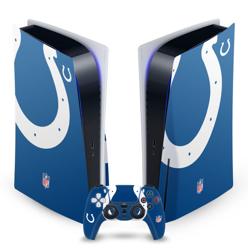 NFL Indianapolis Colts Oversize Vinyl Sticker Skin Decal Cover for Sony PS5 Disc Edition Bundle