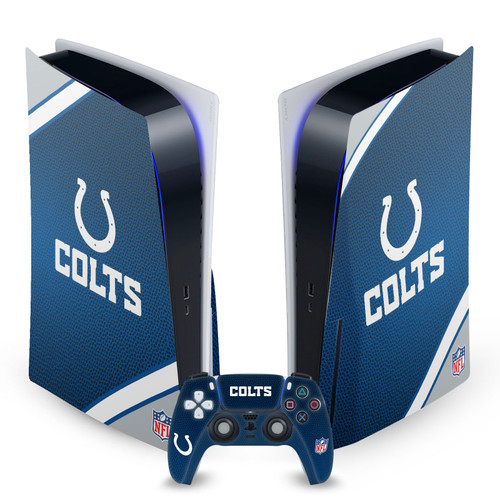 NFL Indianapolis Colts Logo Art Vinyl Sticker Skin Decal Cover for Sony PS5 Disc Edition Bundle