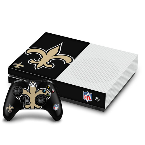 NFL New Orleans Saints Oversize Vinyl Sticker Skin Decal Cover for Microsoft One S Console & Controller