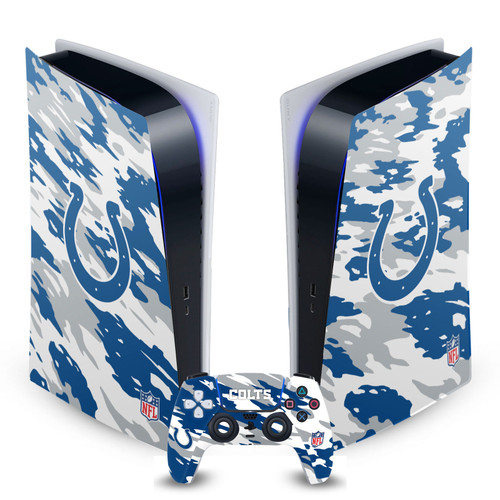 NFL Indianapolis Colts Camou Vinyl Sticker Skin Decal Cover for Sony PS5 Digital Edition Bundle