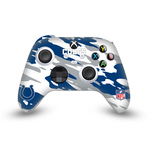 NFL Indianapolis Colts Camou Vinyl Sticker Skin Decal Cover for Microsoft Xbox Series X / Series S Controller