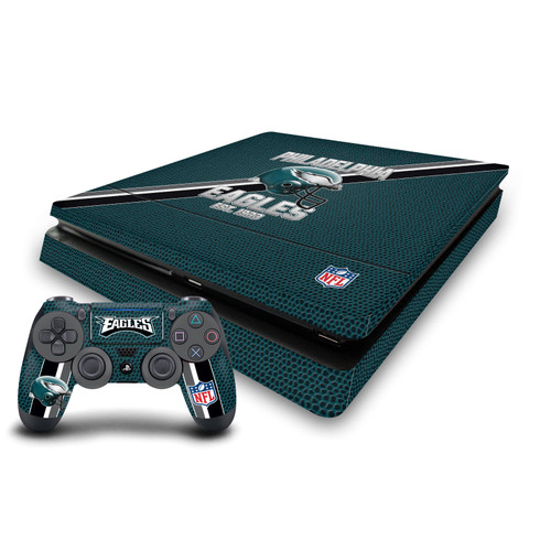 NFL Team 2 Philadelphia Eagles Vinyl Sticker Skin Decal Cover for Sony PS4 Slim Console & Controller