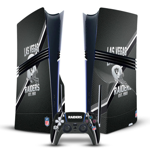 NFL Team 2 Las Vegas Raiders Vinyl Sticker Skin Decal Cover for Sony PS5 Pro Disc Edition Bundle