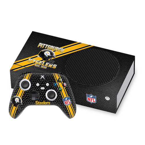 NFL Team 2 Pittsburgh Steelers Vinyl Sticker Skin Decal Cover for Microsoft Series S Console & Controller