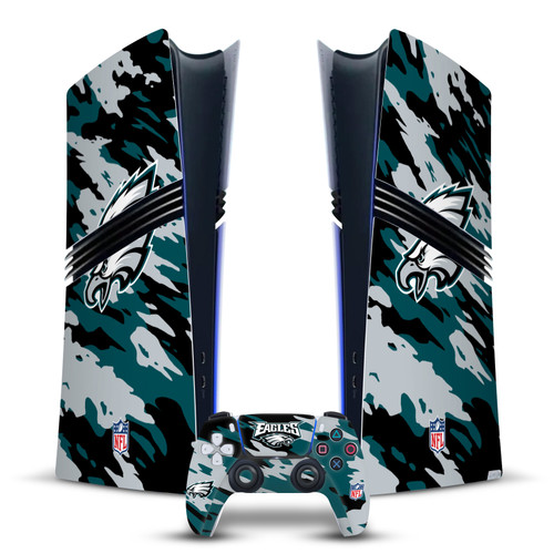 NFL Philadelphia Eagles Camou Vinyl Sticker Skin Decal Cover for Sony PS5 Pro Digital Edition Bundle