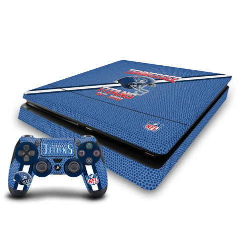NFL Team 2 Tennessee Titans Vinyl Sticker Skin Decal Cover for Sony PS4 Slim Console & Controller