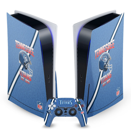NFL Team 2 Tennessee Titans Vinyl Sticker Skin Decal Cover for Sony PS5 Disc Edition Bundle