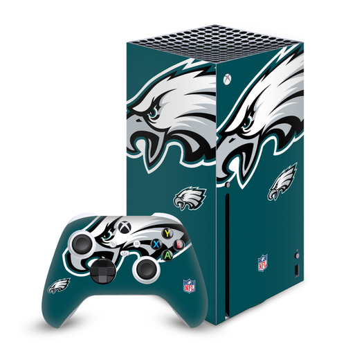 NFL Philadelphia Eagles Oversize Vinyl Sticker Skin Decal Cover for Microsoft Series X Console & Controller