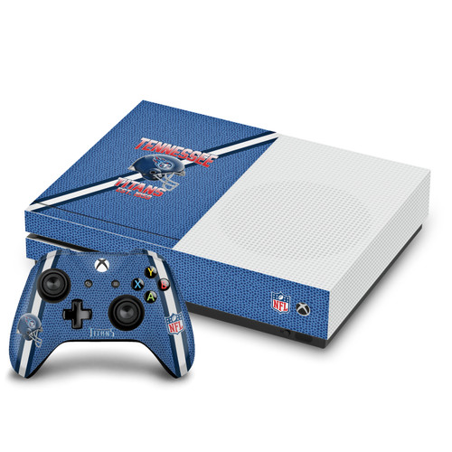 NFL Team 2 Tennessee Titans Vinyl Sticker Skin Decal Cover for Microsoft One S Console & Controller