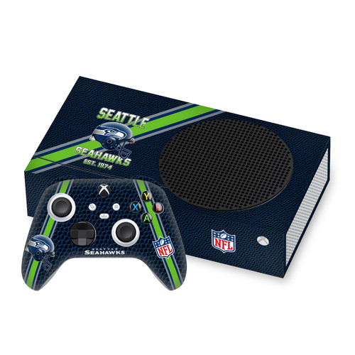 NFL Team 2 Seattle Seahawks Vinyl Sticker Skin Decal Cover for Microsoft Series S Console & Controller
