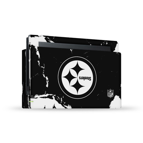 NFL Pittsburgh Steelers Marble Vinyl Sticker Skin Decal Cover for Nintendo Switch Console & Dock